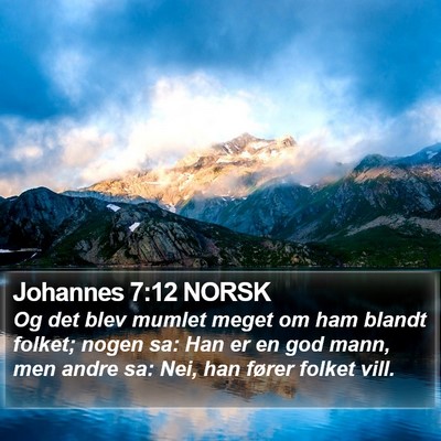 Johannes 7:12 NORSK Bible Verse Image