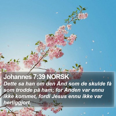 Johannes 7:39 NORSK Bible Verse Image