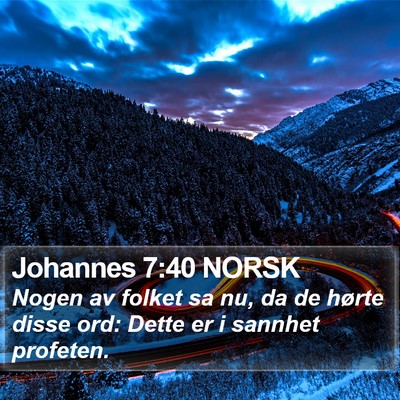 Johannes 7:40 NORSK Bible Verse Image
