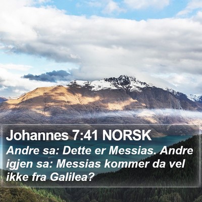 Johannes 7:41 NORSK Bible Verse Image