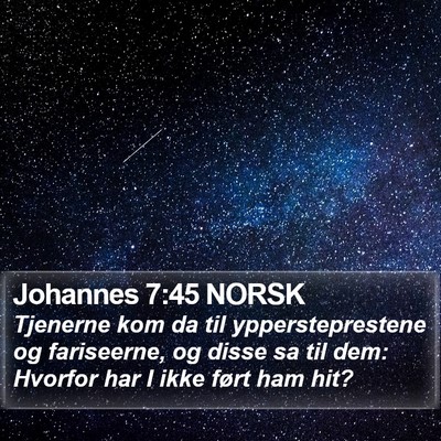 Johannes 7:45 NORSK Bible Verse Image