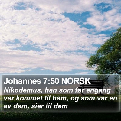 Johannes 7:50 NORSK Bible Verse Image