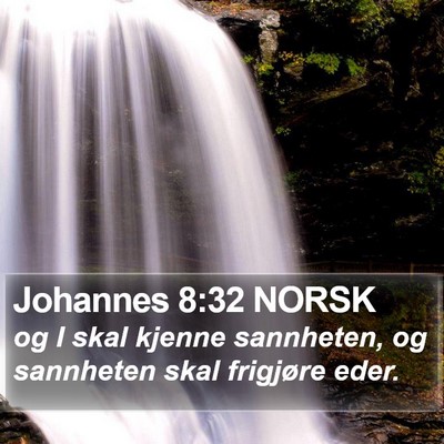 Johannes 8:32 NORSK Bible Verse Image
