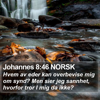 Johannes 8:46 NORSK Bible Verse Image