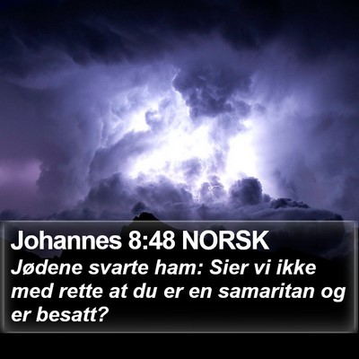 Johannes 8:48 NORSK Bible Verse Image