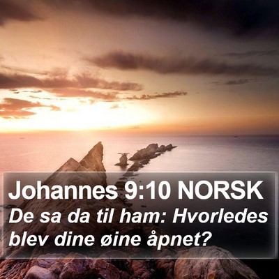 Johannes 9:10 NORSK Bible Verse Image