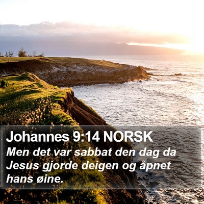 Johannes 9:14 NORSK Bible Verse Image