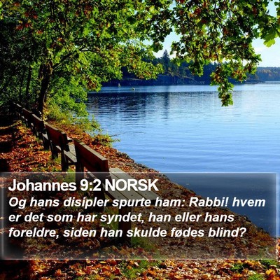 Johannes 9:2 NORSK Bible Verse Image