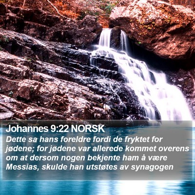 Johannes 9:22 NORSK Bible Verse Image