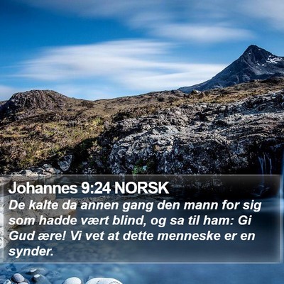 Johannes 9:24 NORSK Bible Verse Image