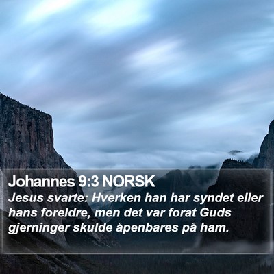 Johannes 9:3 NORSK Bible Verse Image