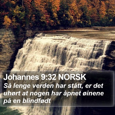 Johannes 9:32 NORSK Bible Verse Image