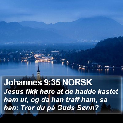 Johannes 9:35 NORSK Bible Verse Image