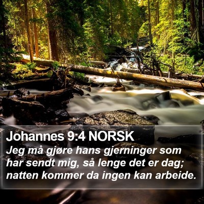 Johannes 9:4 NORSK Bible Verse Image
