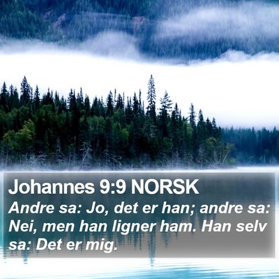 Johannes 9:9 NORSK Bible Verse Image