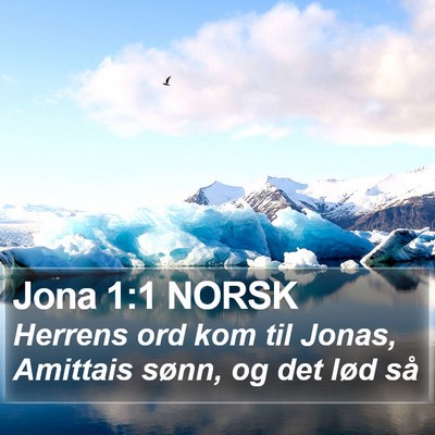 Jona 1:1 NORSK Bible Verse Image