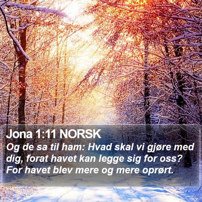 Jona 1:11 NORSK Bible Verse Image