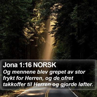 Jona 1:16 NORSK Bible Verse Image