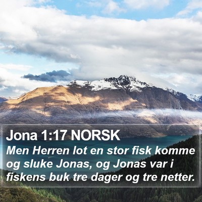 Jona 1:17 NORSK Bible Verse Image