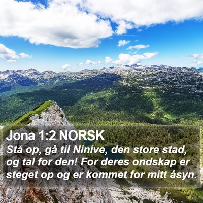 Jona 1:2 NORSK Bible Verse Image