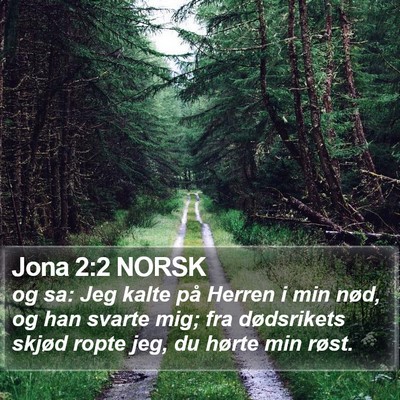Jona 2:2 NORSK Bible Verse Image