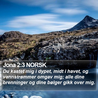 Jona 2:3 NORSK Bible Verse Image