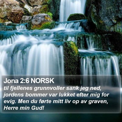 Jona 2:6 NORSK Bible Verse Image