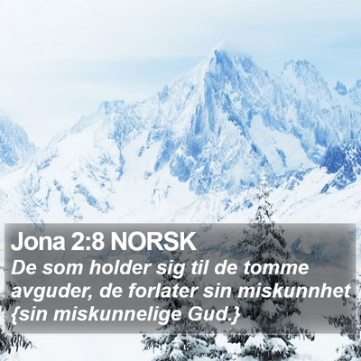 Jona 2:8 NORSK Bible Verse Image