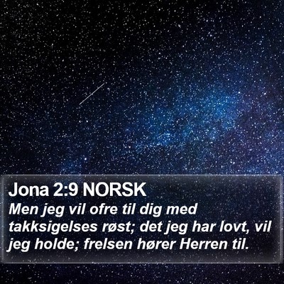 Jona 2:9 NORSK Bible Verse Image