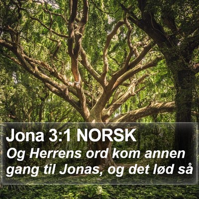 Jona 3:1 NORSK Bible Verse Image