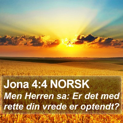 Jona 4:4 NORSK Bible Verse Image