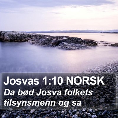 Josvas 1:10 NORSK Bible Verse Image
