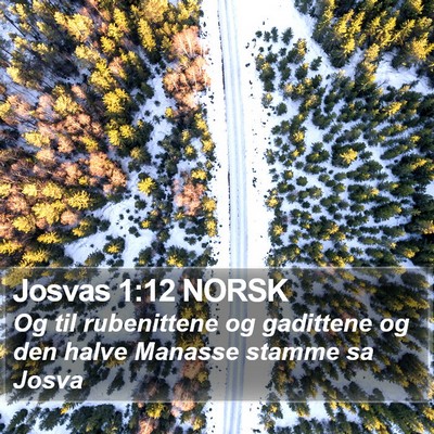 Josvas 1:12 NORSK Bible Verse Image