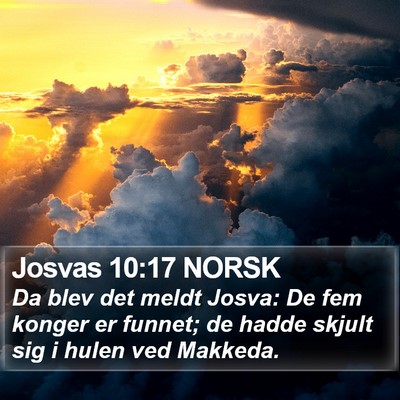 Josvas 10:17 NORSK Bible Verse Image