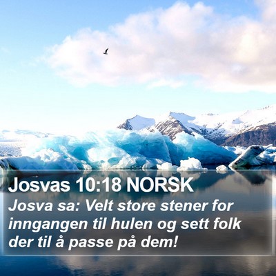 Josvas 10:18 NORSK Bible Verse Image