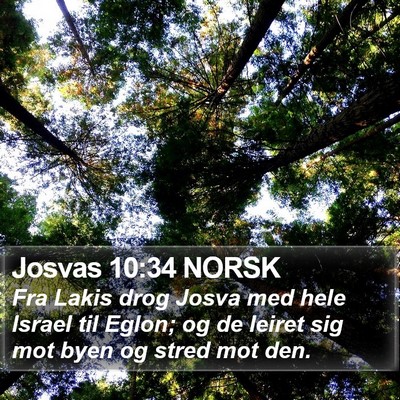 Josvas 10:34 NORSK Bible Verse Image