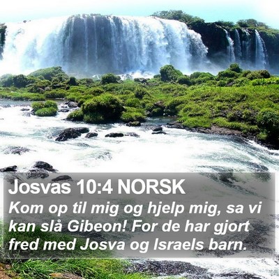 Josvas 10:4 NORSK Bible Verse Image