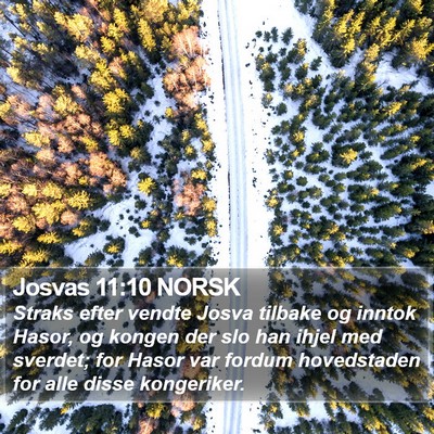 Josvas 11:10 NORSK Bible Verse Image