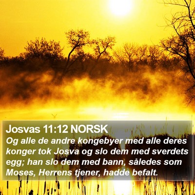 Josvas 11:12 NORSK Bible Verse Image