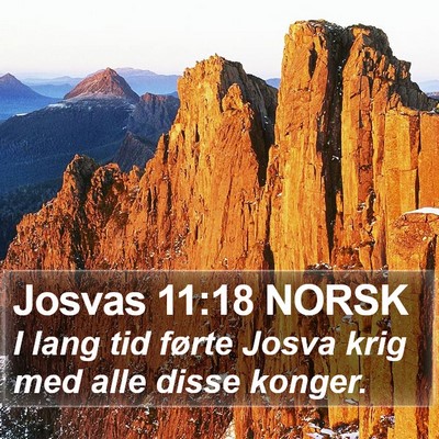 Josvas 11:18 NORSK Bible Verse Image