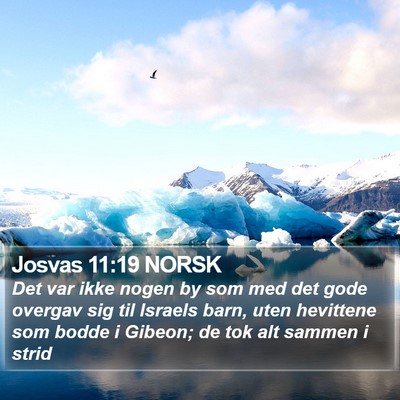 Josvas 11:19 NORSK Bible Verse Image