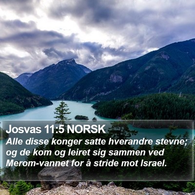 Josvas 11:5 NORSK Bible Verse Image