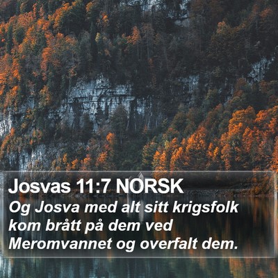 Josvas 11:7 NORSK Bible Verse Image