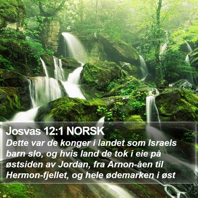 Josvas 12:1 NORSK Bible Verse Image