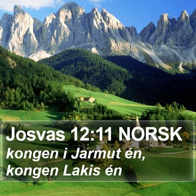 Josvas 12:11 NORSK Bible Verse Image