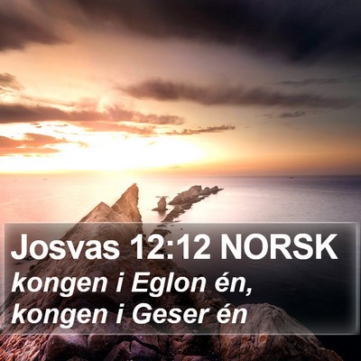 Josvas 12:12 NORSK Bible Verse Image