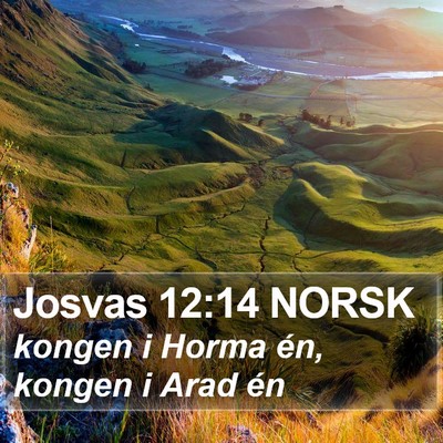 Josvas 12:14 NORSK Bible Verse Image