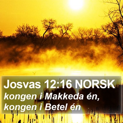 Josvas 12:16 NORSK Bible Verse Image