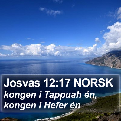 Josvas 12:17 NORSK Bible Verse Image