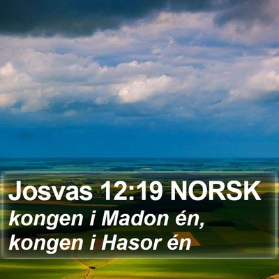 Josvas 12:19 NORSK Bible Verse Image